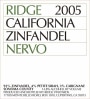 Ridge Nervo Zinfandel 2005 Front Label