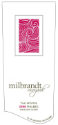 Milbrandt The Estates Malbec 2008  Front Label
