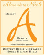 Alexandria Nicole Cellars Destiny Ridge Vineyards Gravity Merlot 2011 Front Label