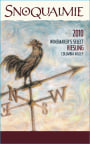 Snoqualmie Winemaker's Select Riesling 2010 Front Label
