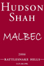 Woodhouse Family Cellars Hudson Shah Malbec 2006 Front Label