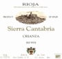 Sierra Cantabria Rioja Crianza 2003  Front Label