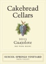 Cakebread Suscol Springs Vineyard Guajolote 2015  Front Label