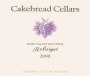 Cakebread Rubaiyat Red 2000  Front Label