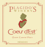 Plagido's Winery Coeur dEst 2012 Front Label