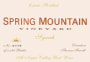 Spring Mountain Vineyard Syrah 2003  Front Label