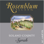 Rosenblum Cellars England Shaw Vineyard Syrah 2008  Front Label