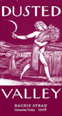 Dusted Valley Rachis Syrah 2008  Front Label