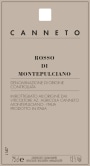 Canneto Rosso di Montepulciano 2015  Front Label