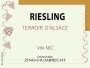 Zind-Humbrecht Terroir d'Alsace Riesling 2015  Front Label