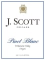 J. Scott Pinot Blanc 2008  Front Label