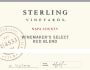 Sterling Winemaker's Select Red 2012  Front Label