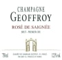 Geoffroy Rose de Saignee Brut (1.5 Liter Magnum)  Front Label