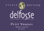 DelFosse Vineyards and Winery Petit Verdot 2013 Front Label