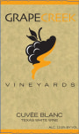 Grape Creek Vineyard Cuvee Blanc 2015 Front Label