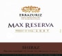 Errazuriz Max Reserva Syrah 2007  Front Label