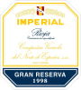 CVNE Imperial Gran Reserva 1998  Front Label