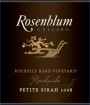 Rosenblum Cellars Rockpile Road Petite Sirah 2008  Front Label