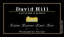David Hill Winery Estate Reserve Pinot Noir 2010 Front Label