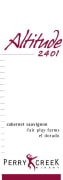 Perry Creek Altitude 2401 Cabernet Sauvignon 2011  Front Label