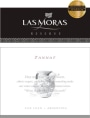 Finca Las Moras Reserve Tannat 2008  Front Label