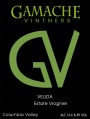Gamache Vintners Velida Estate Viognier 2015 Front Label