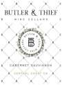 Butler & Thief Wine Cellars Central Coast Cabernet Sauvignon 2016 Front Label