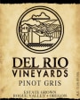 Del Rio Vineyards Pinot Gris 2012 Front Label