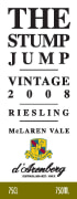 d'Arenberg The Stump Jump Riesling 2008 Front Label