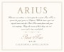 Arius Pinot Noir 2016 Front Label