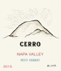 Cerro Petit Verdot 2013 Front Label