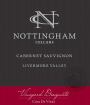 Nottingham Cellars Cabernet Sauvignon 2013  Front Label