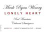 Mark Ryan Lonely Heart Cabernet Sauvignon 2010  Front Label