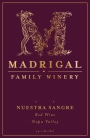 Madrigal Vineyards Nuestra Sangre 2015  Front Label