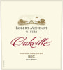 Robert Mondavi Oakville BDX Red 2015  Front Label