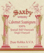 Saxby Winery and Vineyard  Foxtail Hill Cabernet Sauvignon 2009  Front Label