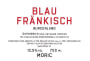 Moric Blaufrankisch 2015  Front Label