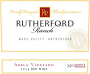 Rutherford Ranch Abela Vineyard Red 2014 Front Label