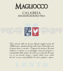 Cantine Lento Calabria Magliocco 2011  Front Label