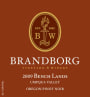 Brandborg Cellars Bench Lands Pinot Noir 2009  Front Label