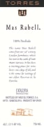 Torres Mas Rabell Blanco 2008  Front Label