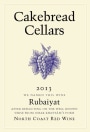 Cakebread Rubaiyat Red 2013 Front Label