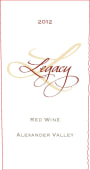 Stonestreet Alexander Mountain Estate Legacy Red 2012  Front Label