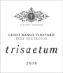 Trisaetum Coast Range Vineyard Dry Riesling 2010  Front Label