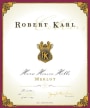 Robert Karl Merlot 2014 Front Label