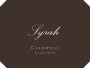 Caldwell Estate Grown Syrah 2013  Front Label