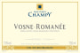 Maison Champy Vosne-Romanée 2014  Front Label