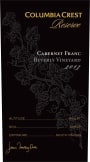 Columbia Crest Beverly Vineyard Reserve Cabernet Franc 2013  Front Label