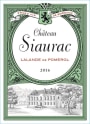 Chateau Siaurac Lalande de Pomerol 2016  Front Label