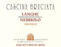 Cascina Bruciata Usignolo Langhe Nebbiolo 2017  Front Label